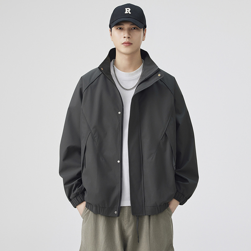 新款休闲立领外套男女同款