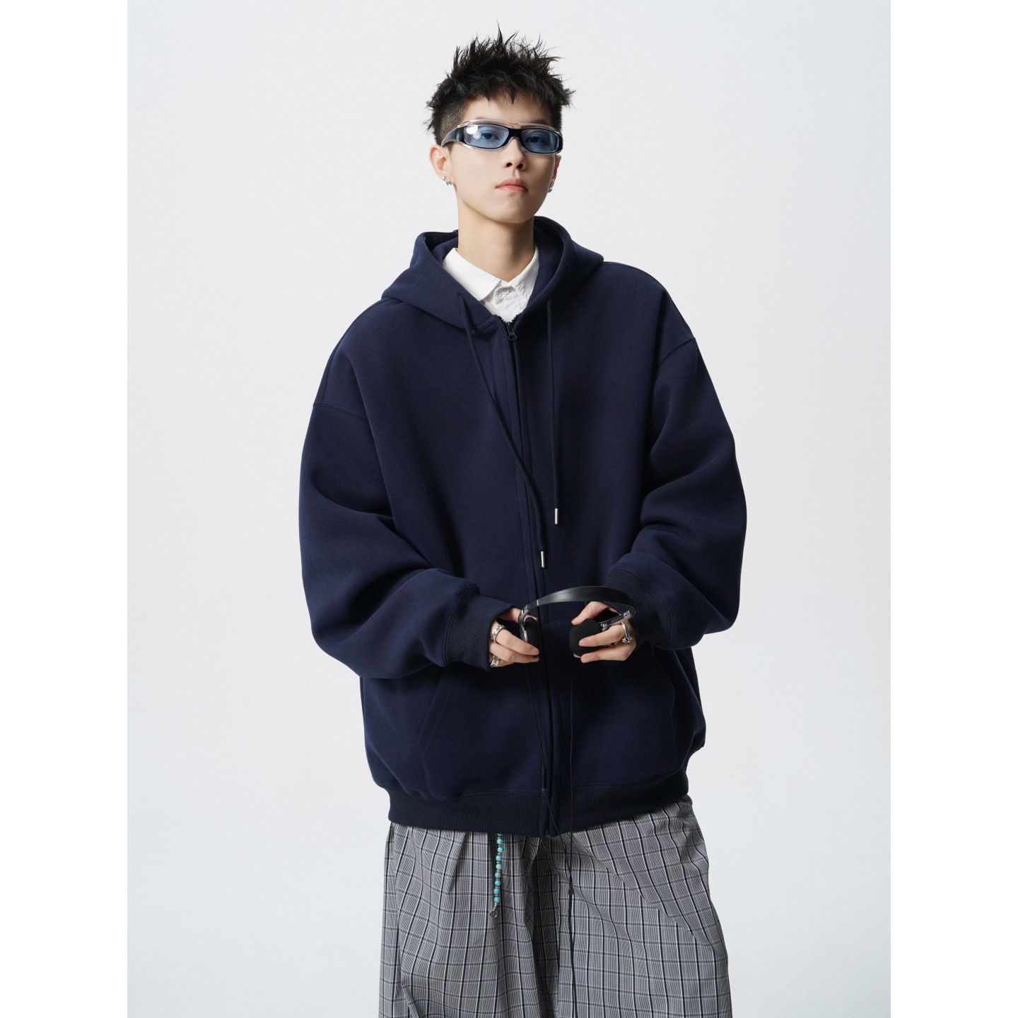 L111款420克华棉重磅卫衣开衫