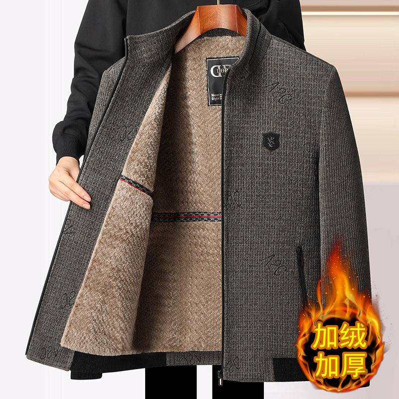 加绒中老年男装中老年上装